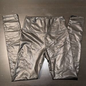 Black Faux Leather Skinny Pants Size S